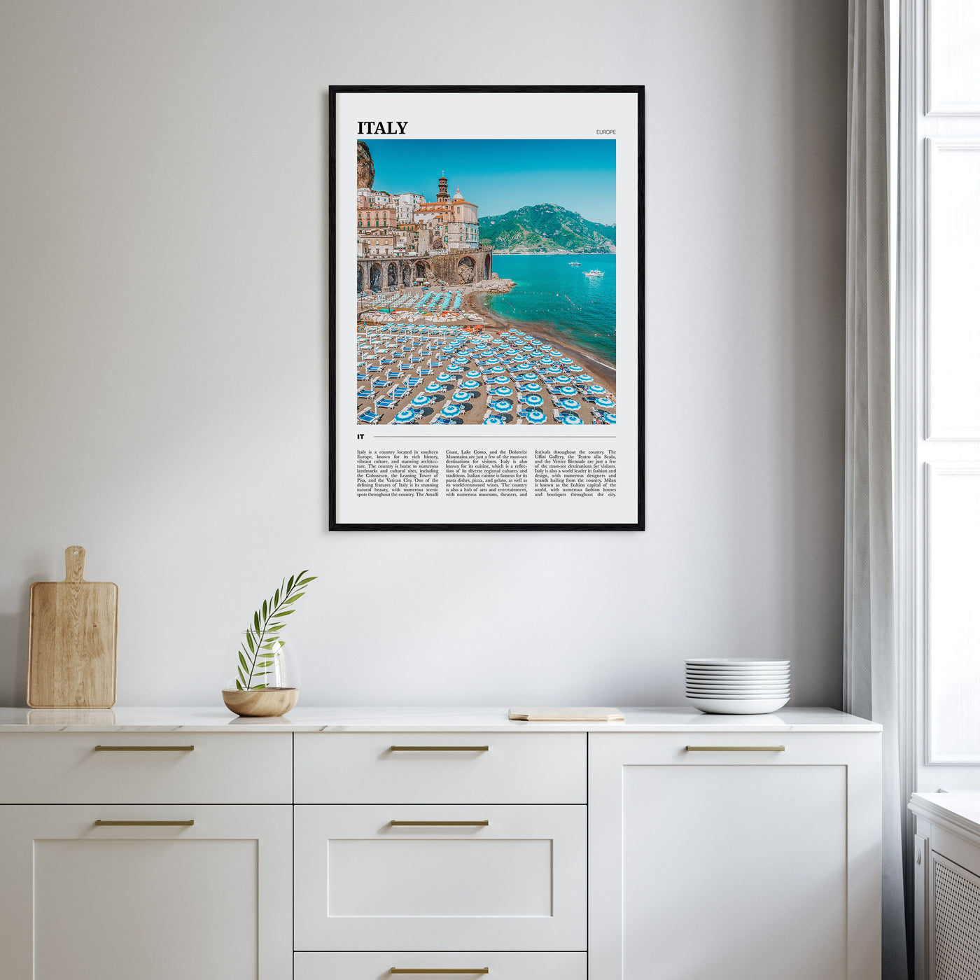Italy Travel Color Poster