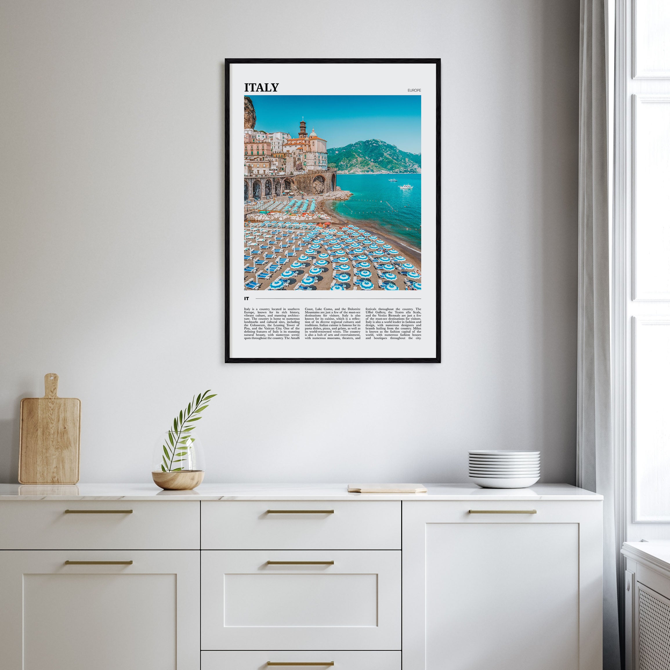 Italy Travel Color Poster