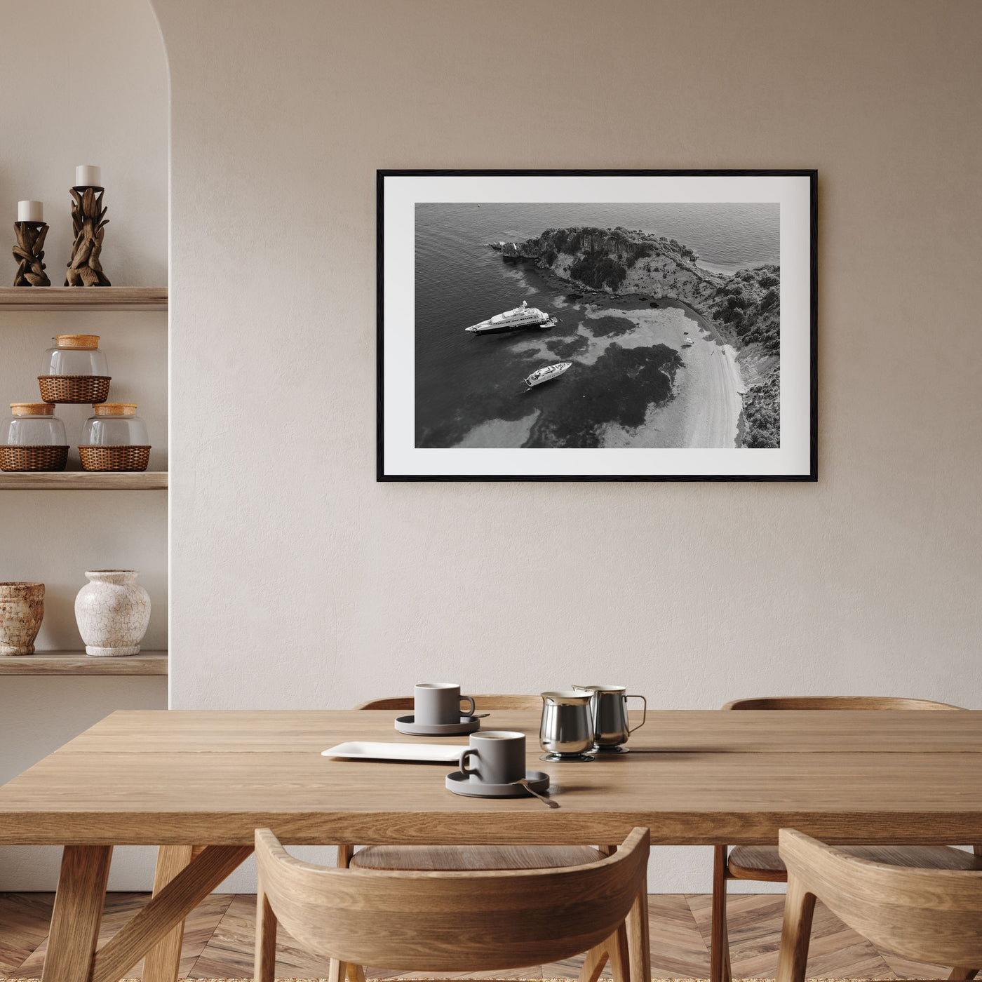 Ithaca Landscape B&W Poster