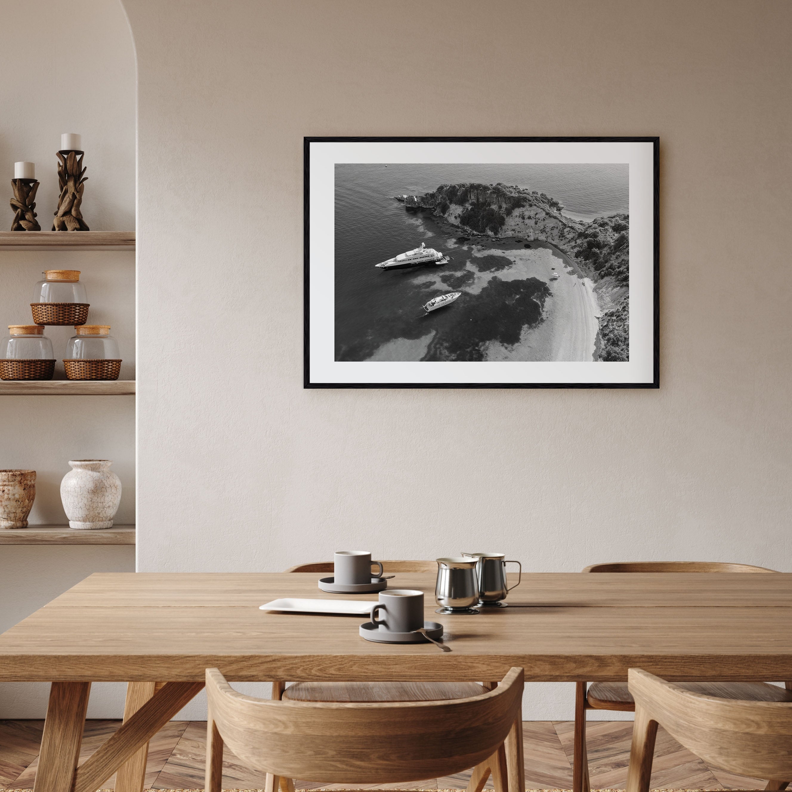 Ithaca Landscape B&W Poster