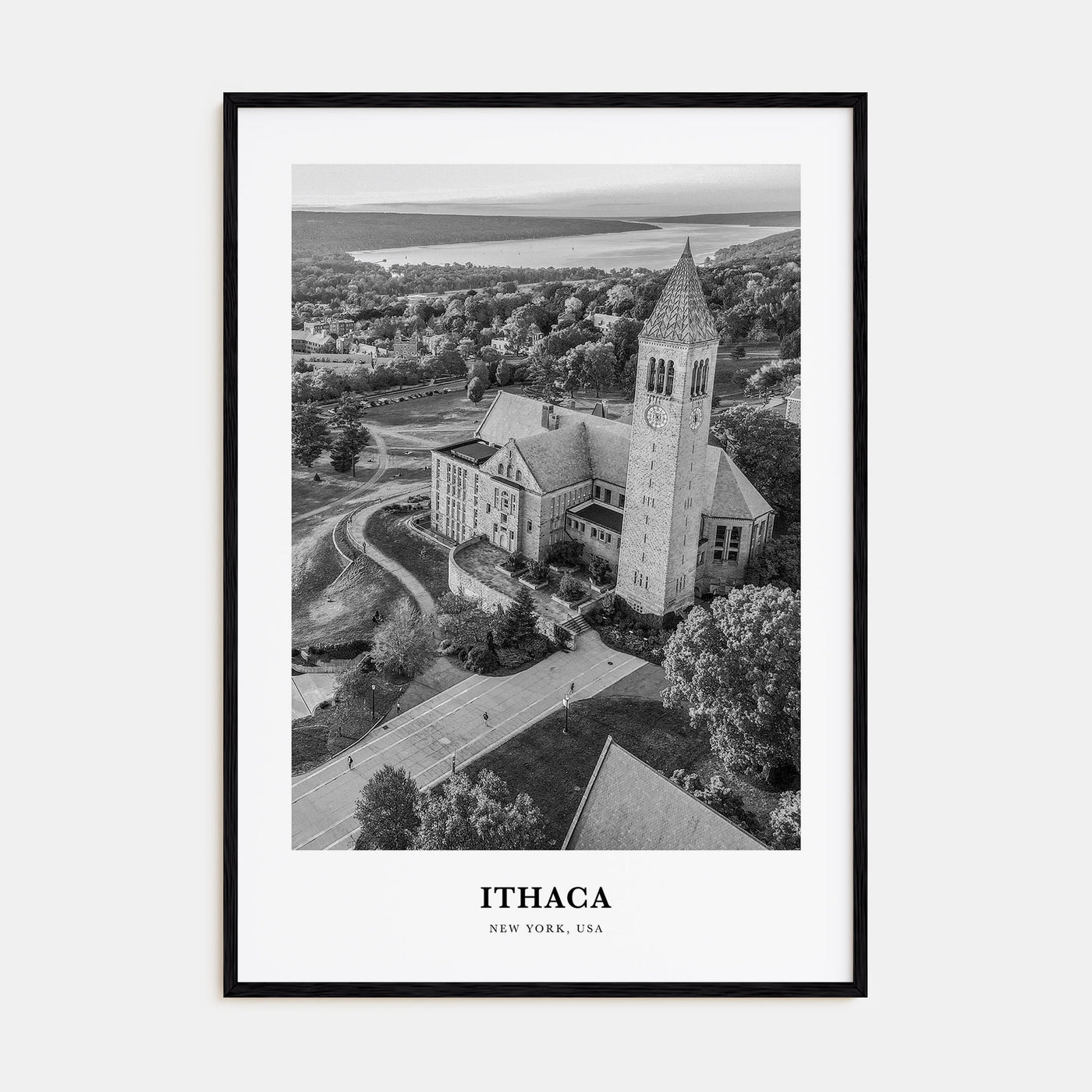 Ithaca Portrait B&W Poster