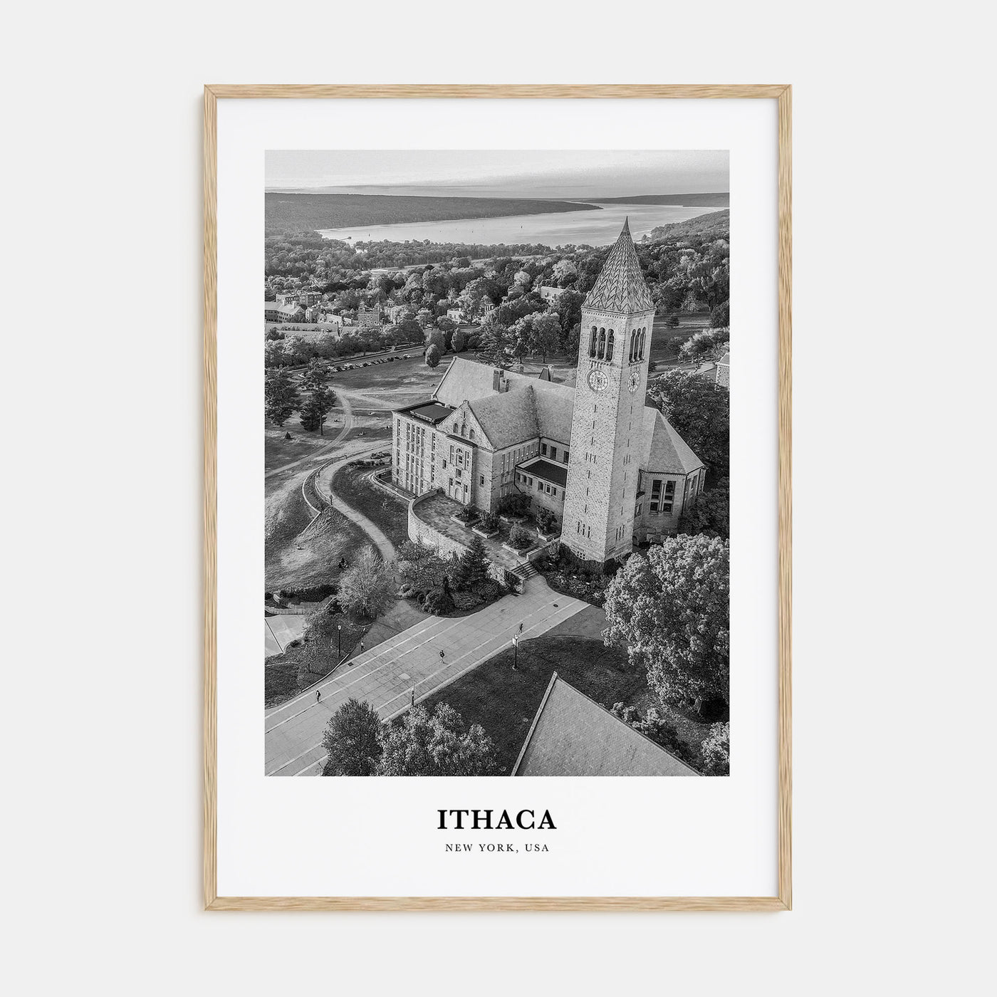 Ithaca Portrait B&W Poster