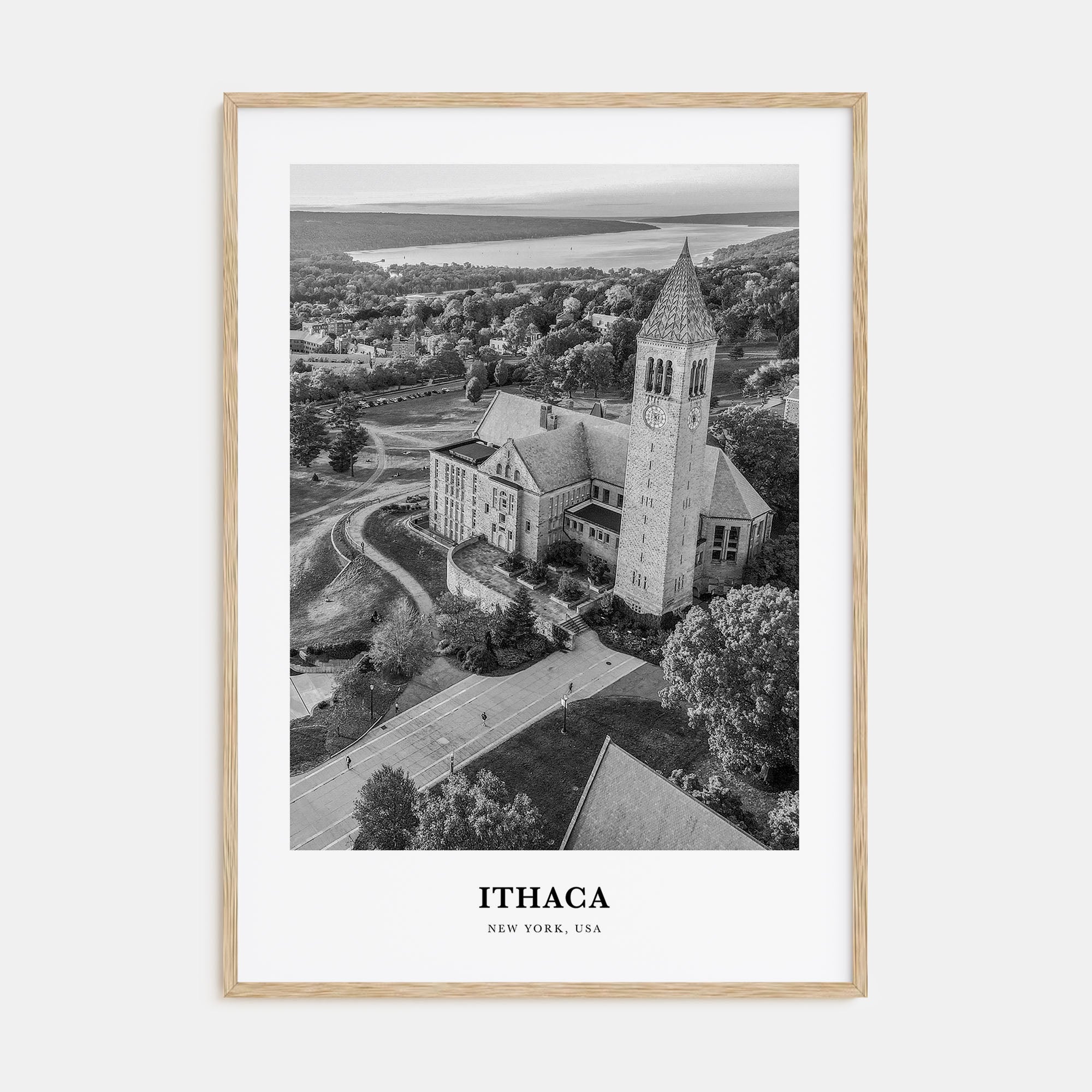 Ithaca Portrait B&W Poster