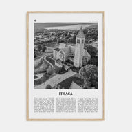 Ithaca Travel B&W Poster