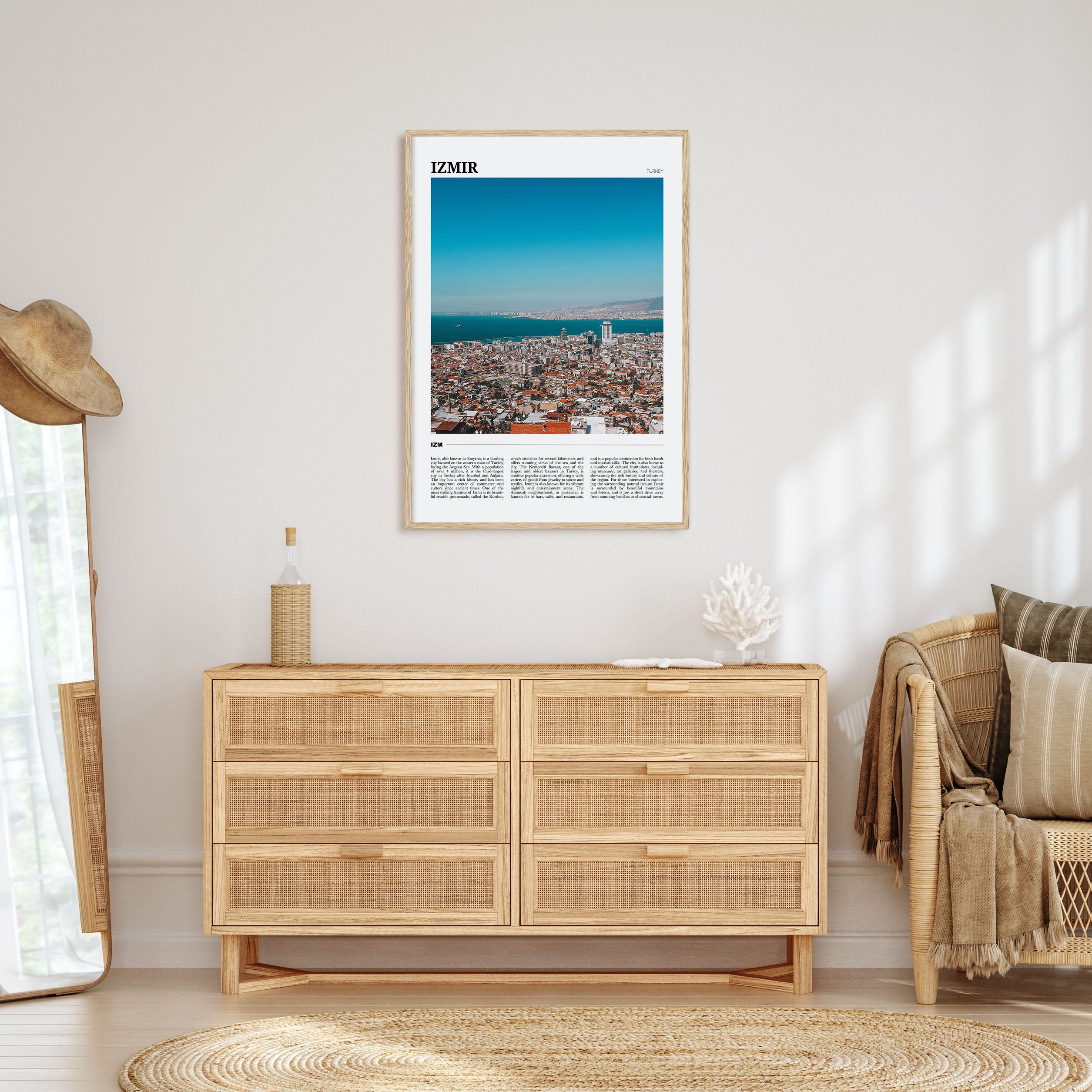 Izmir Travel Color Poster