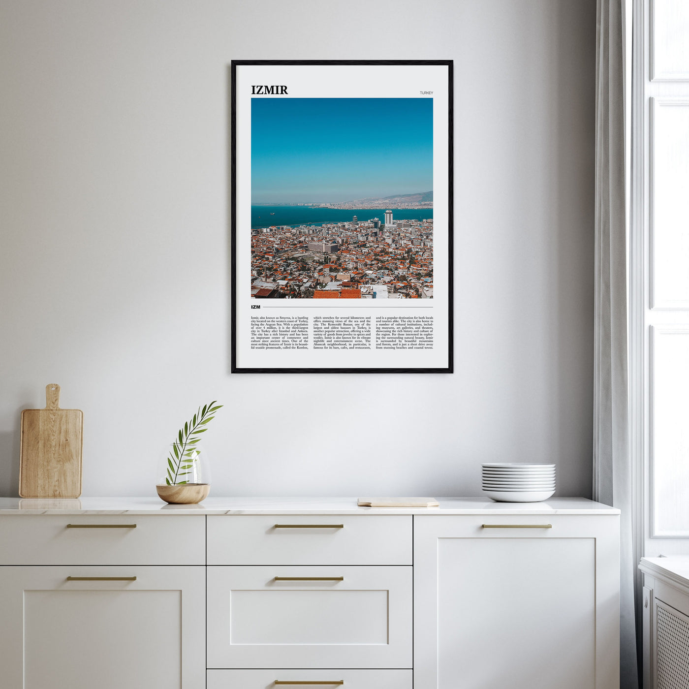 Izmir Travel Color Poster