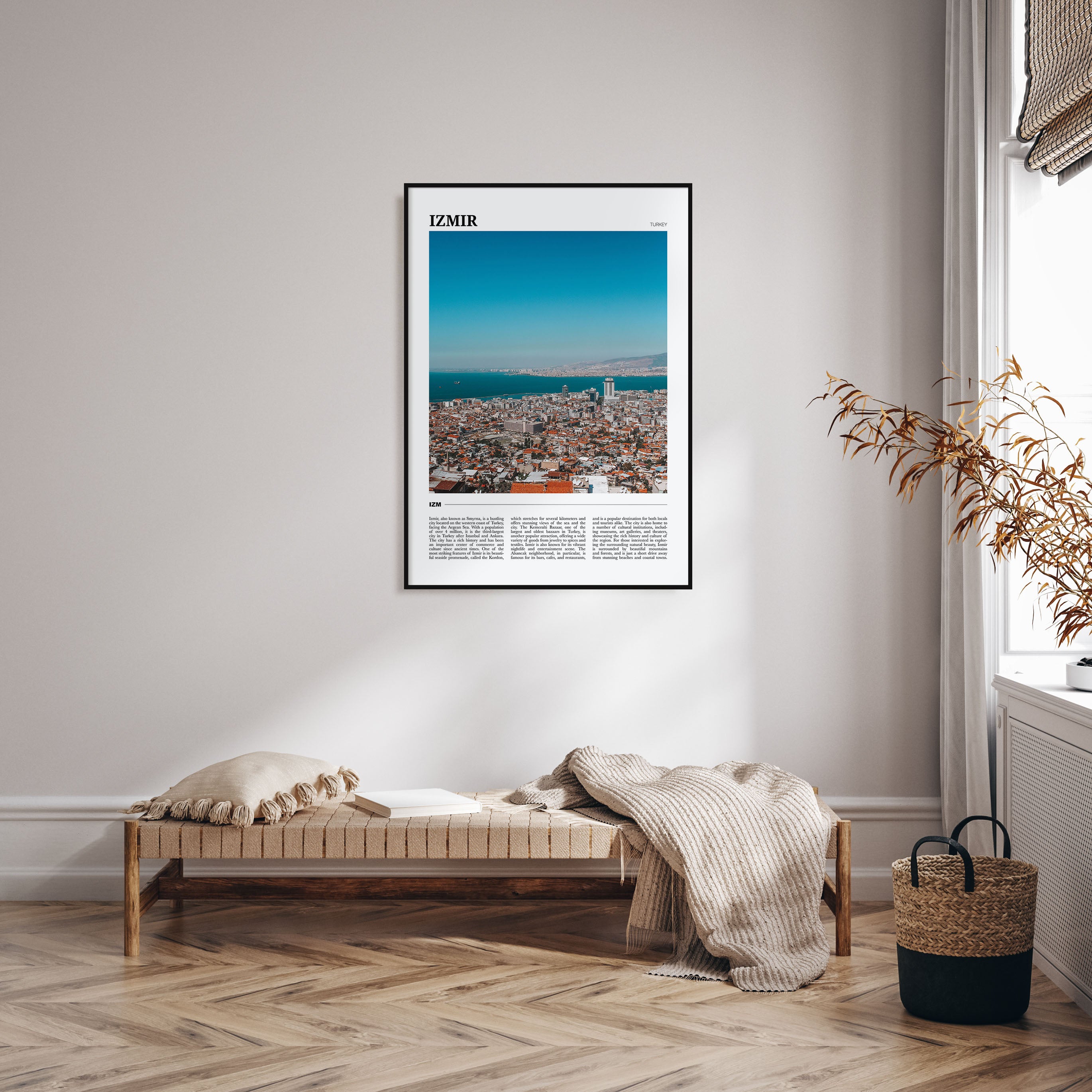 Izmir Travel Color Poster