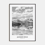 Jackson Hole Portrait B&W Poster