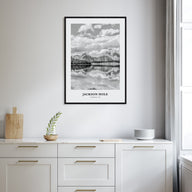Jackson Hole Portrait B&W Poster