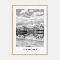 Jackson Hole Portrait B&W Poster
