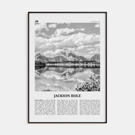 Jackson Hole Travel B&W Poster