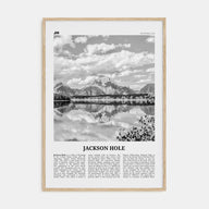 Jackson Hole Travel B&W Poster