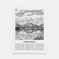 Jackson Hole Travel B&W Poster