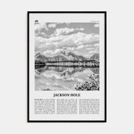 Jackson Hole Travel B&W Poster