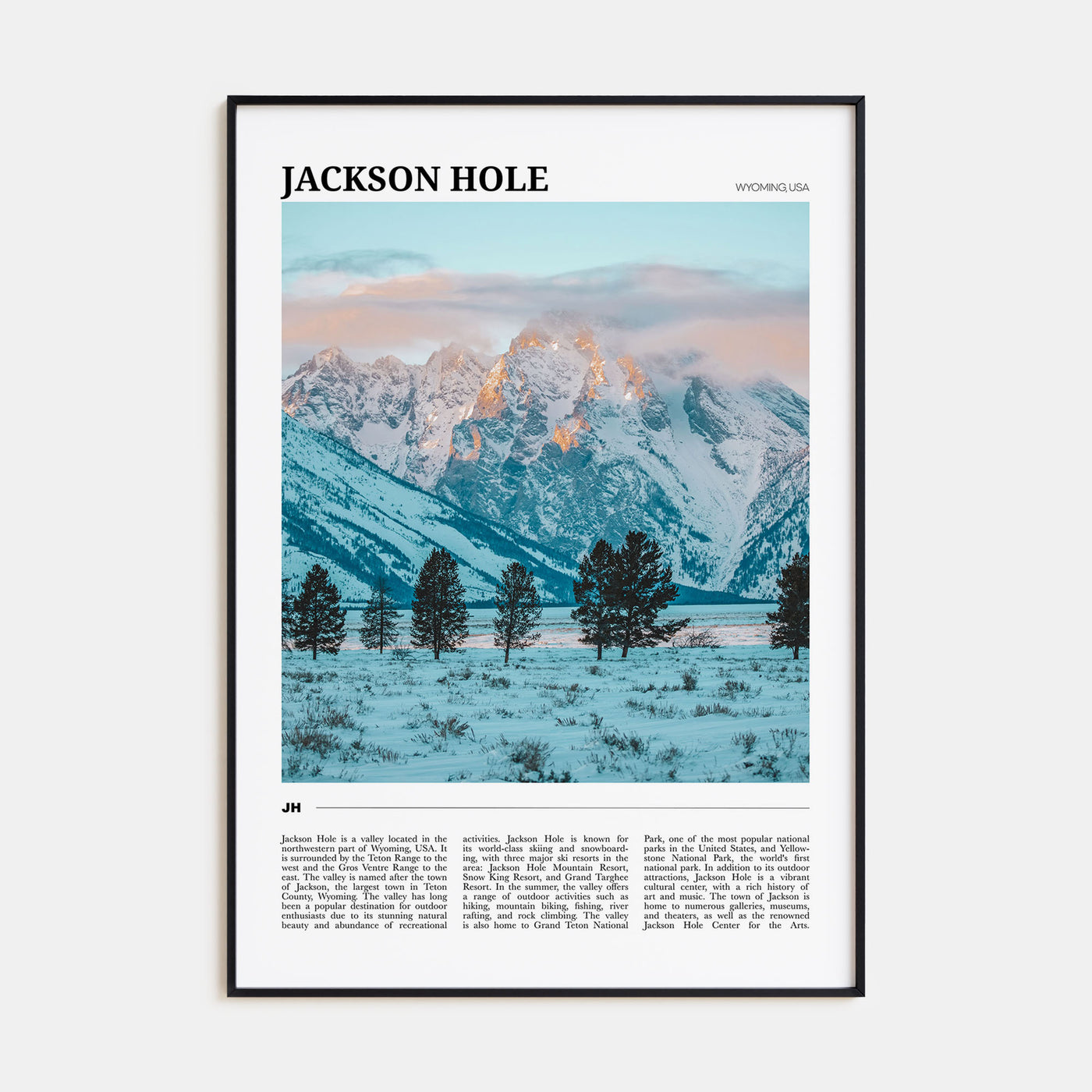 Jackson Hole Travel Color Poster