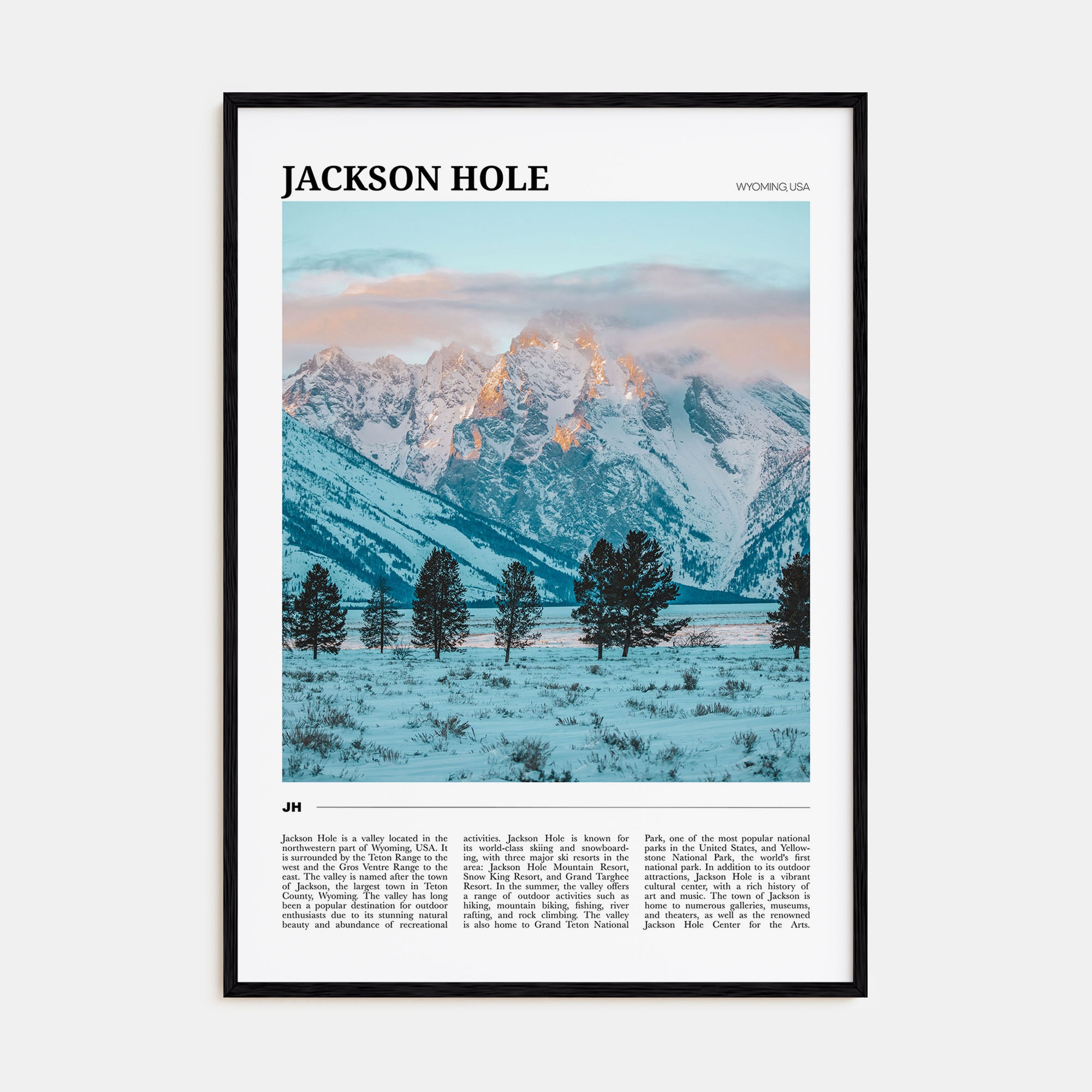 Jackson Hole Travel Color Poster