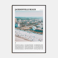 Jacksonville Beach Travel Color Poster