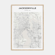 Jacksonville Map Portrait Poster
