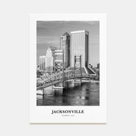 Jacksonville Portrait B&W No 1 Poster