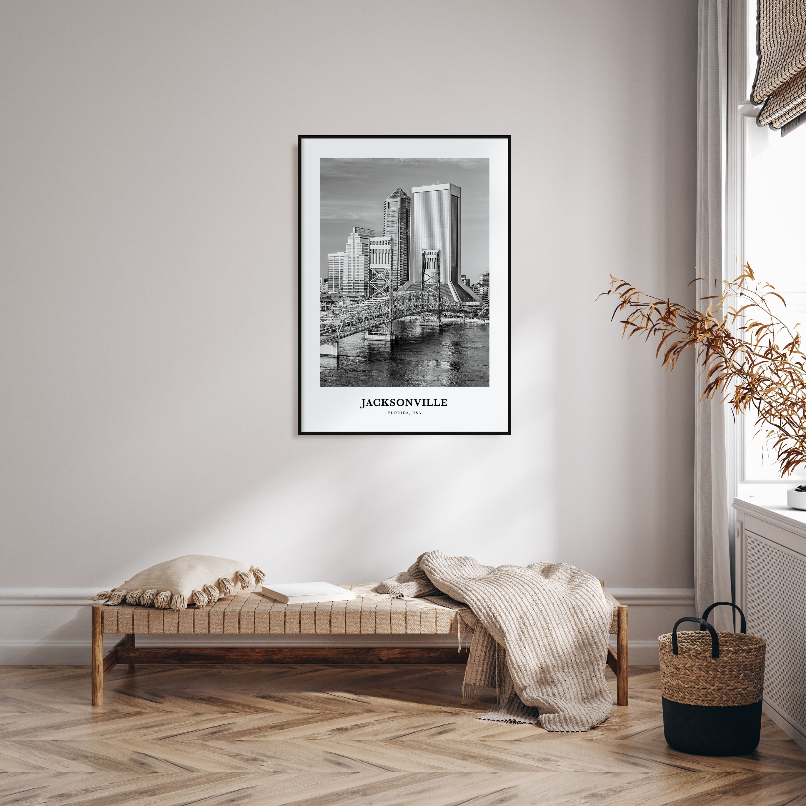 Jacksonville Portrait B&W No 1 Poster