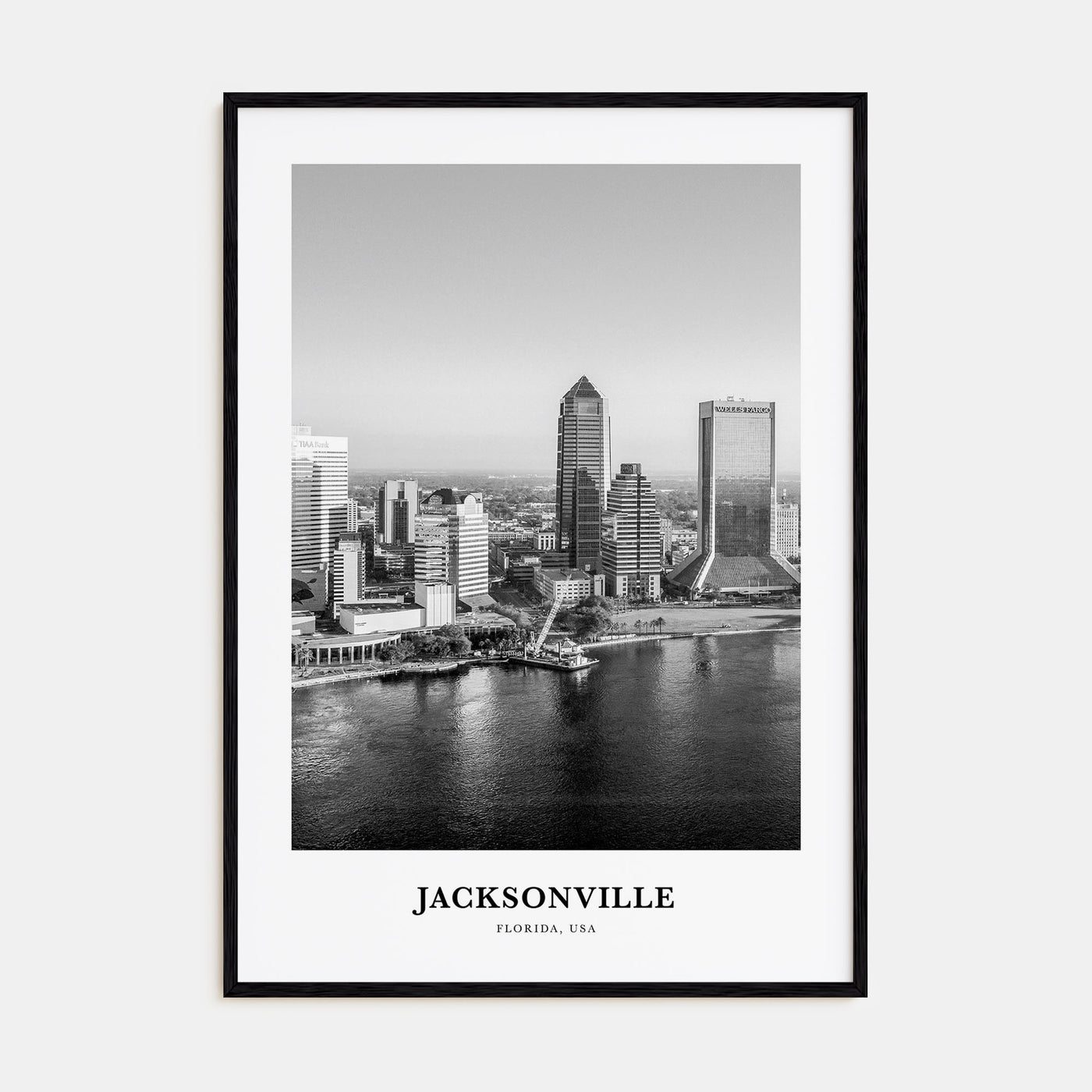 Jacksonville Portrait B&W No 3 Poster