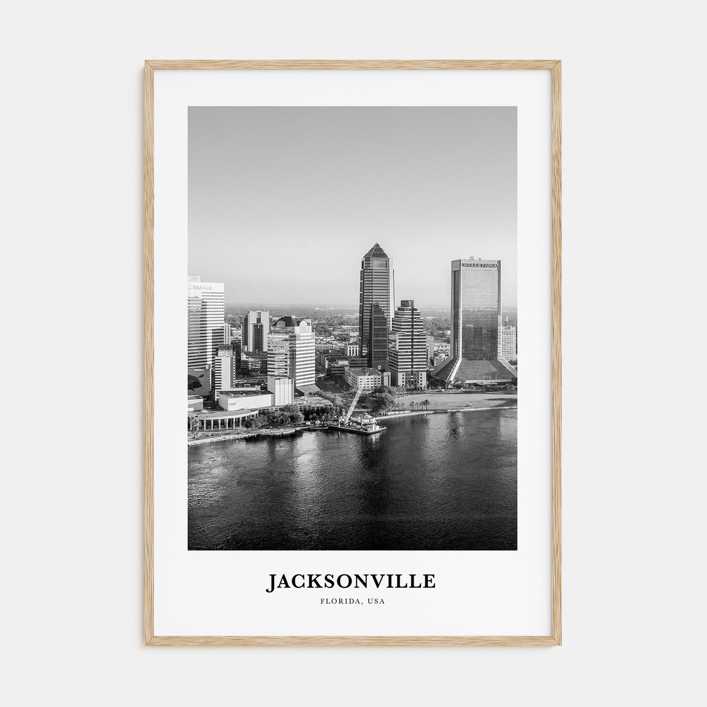 Jacksonville Portrait B&W No 3 Poster