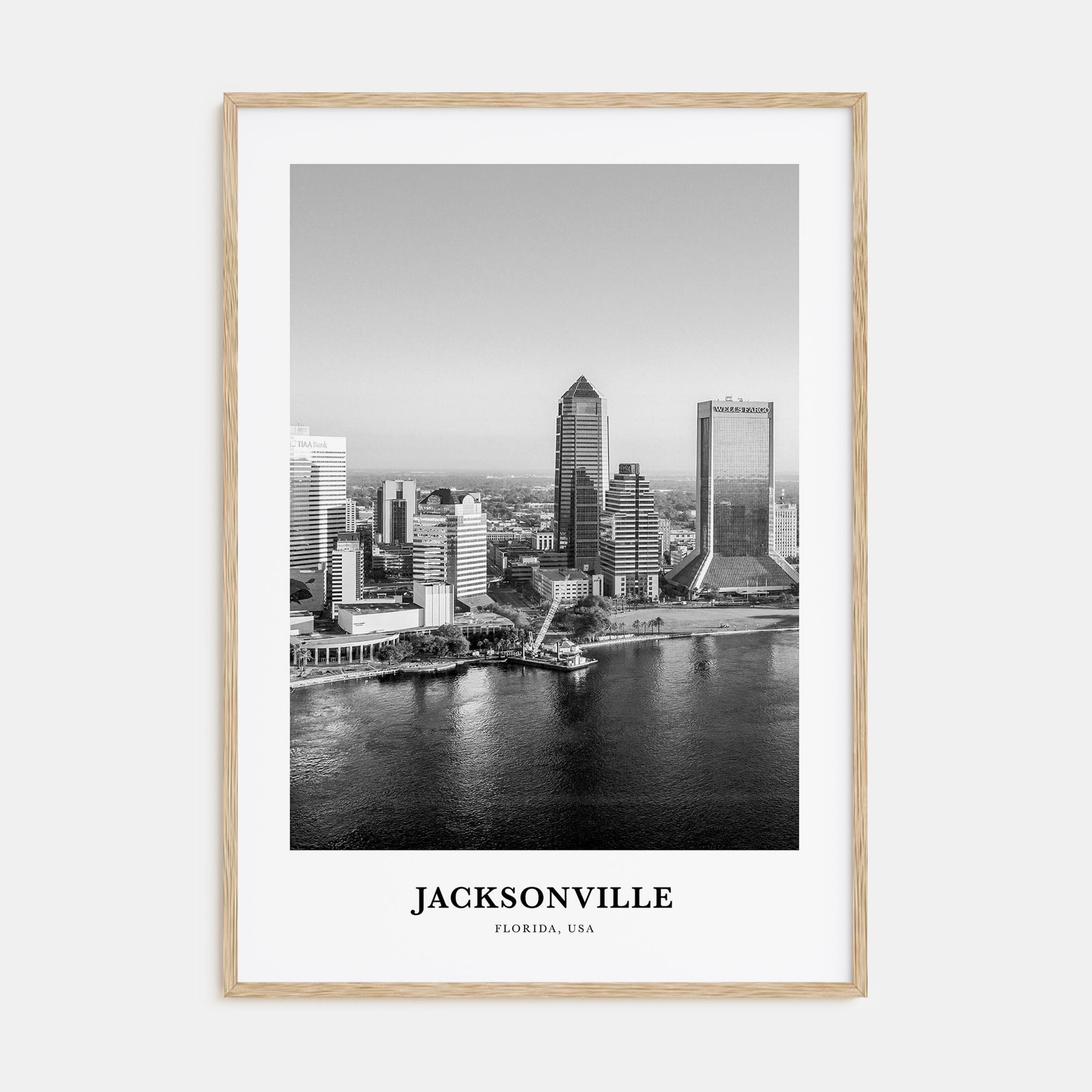 Jacksonville Portrait B&W No 3 Poster