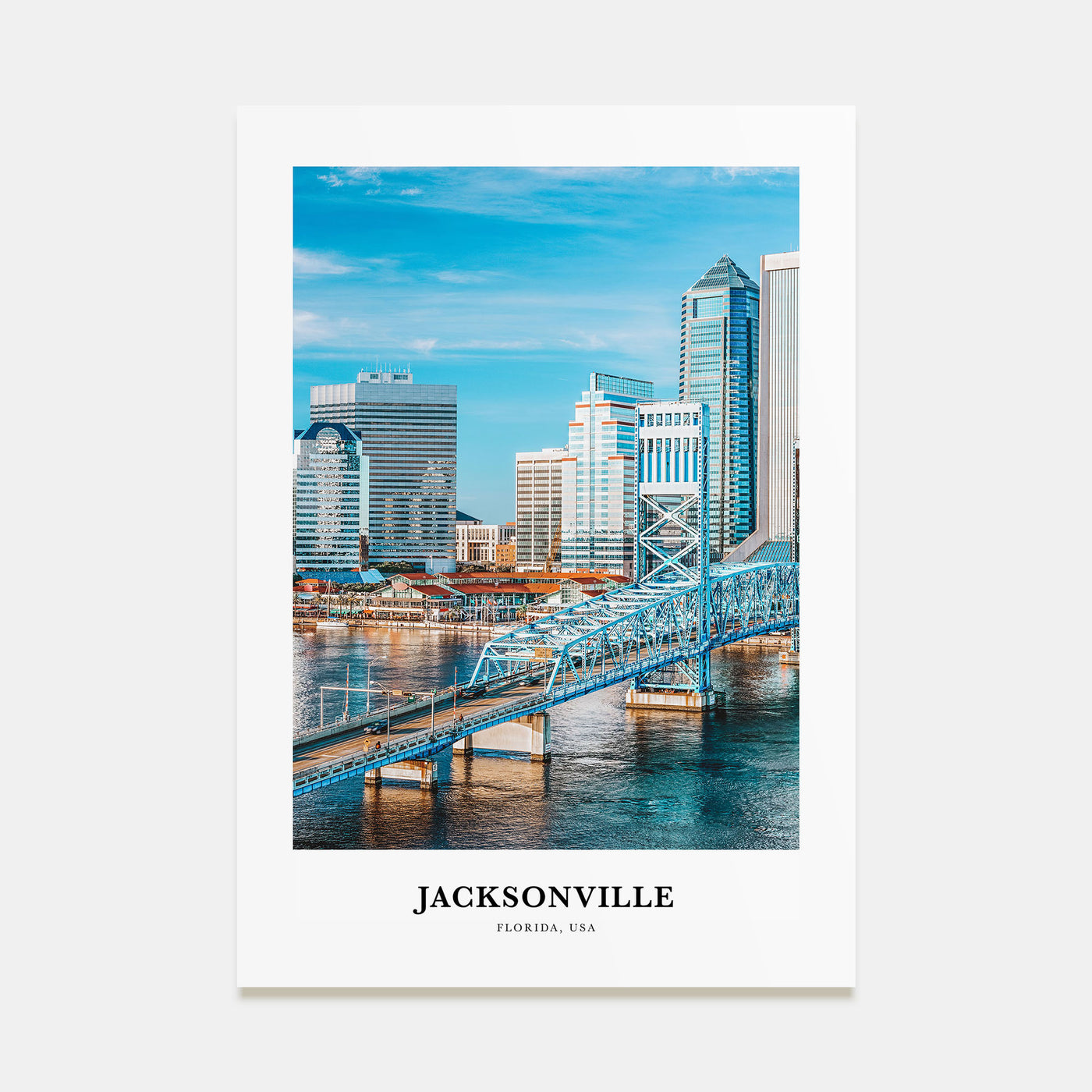 Jacksonville Portrait Color Poster