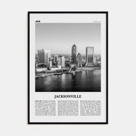 Jacksonville Travel B&W No 1 Poster