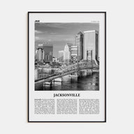 Jacksonville Travel B&W No 3 Poster