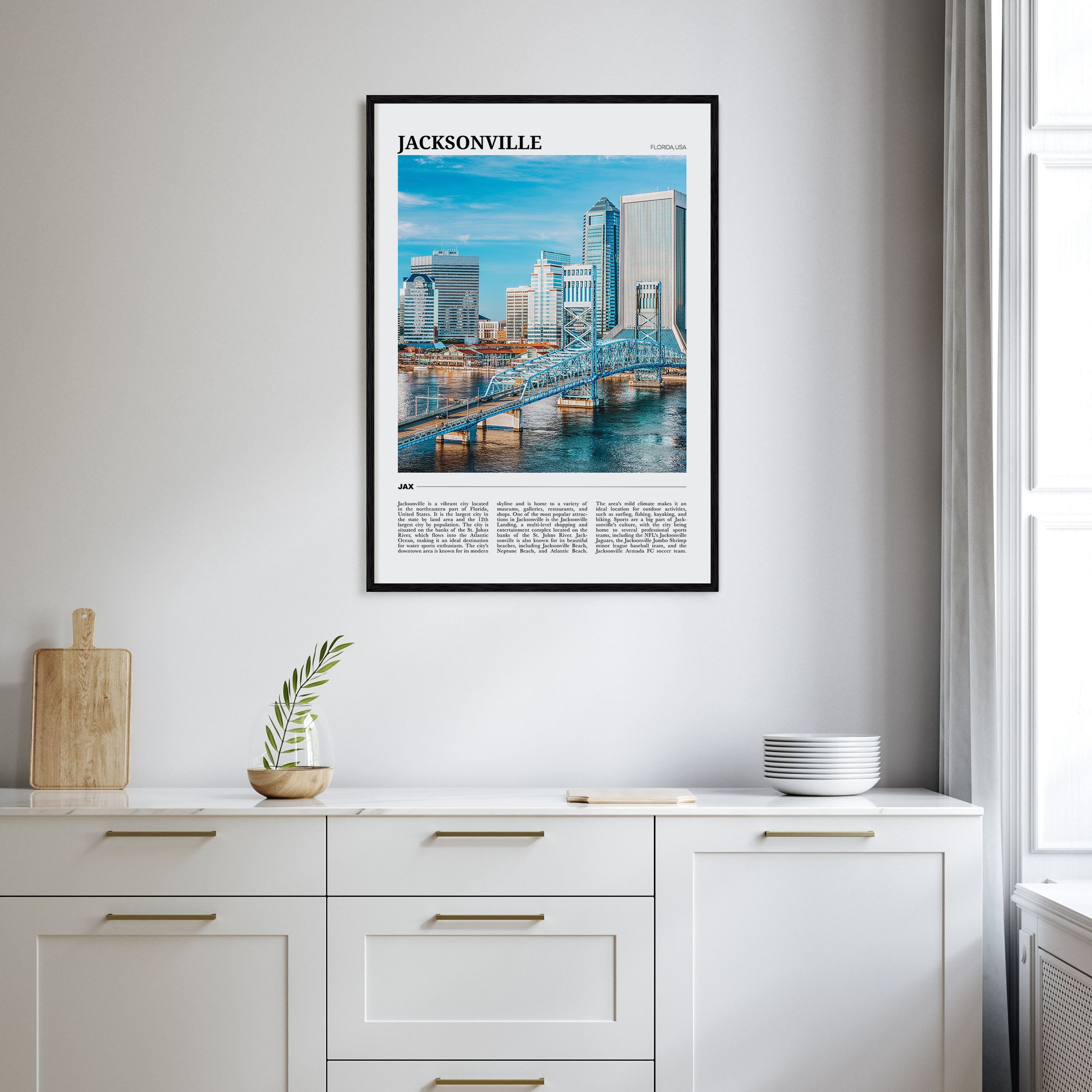 Jacksonville Travel Color Poster
