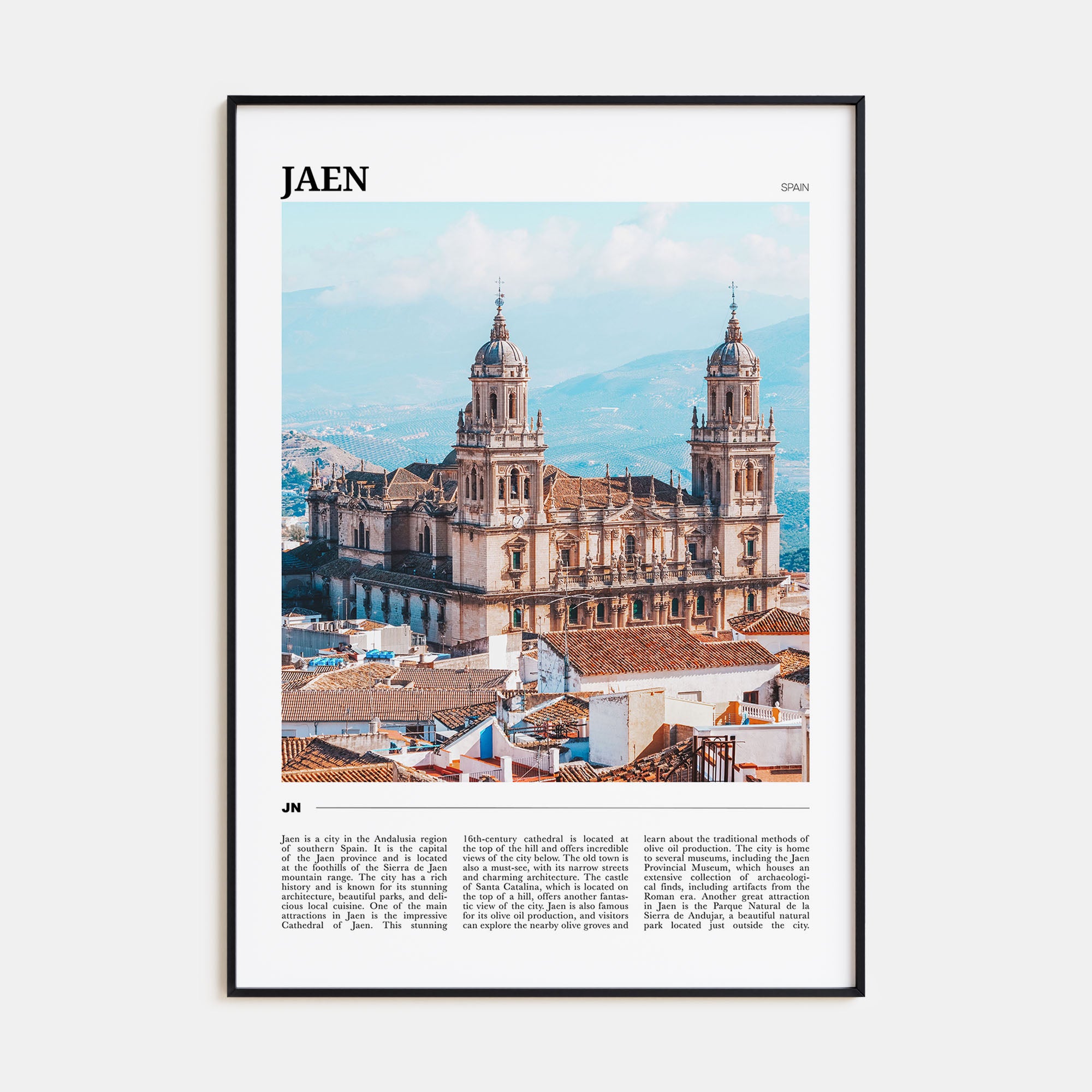 Jaen Travel Color Poster