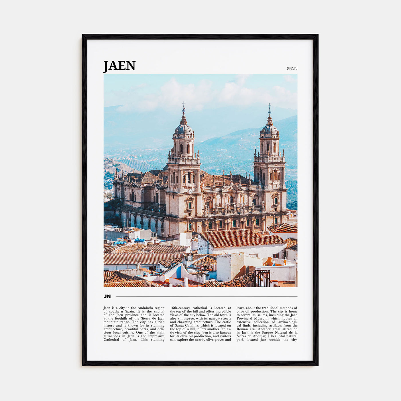 Jaen Travel Color Poster