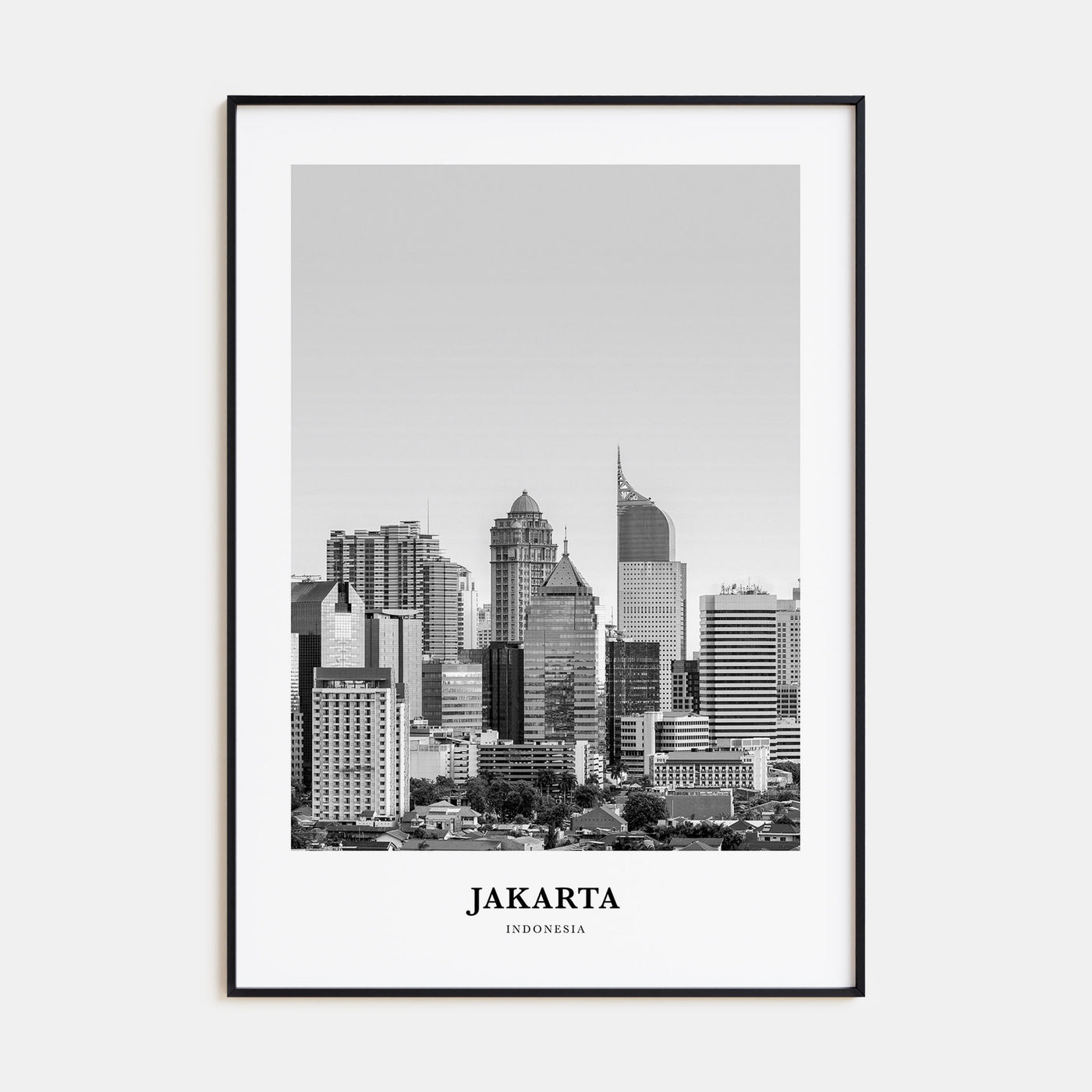 Jakarta Portrait B&W No 1 Poster