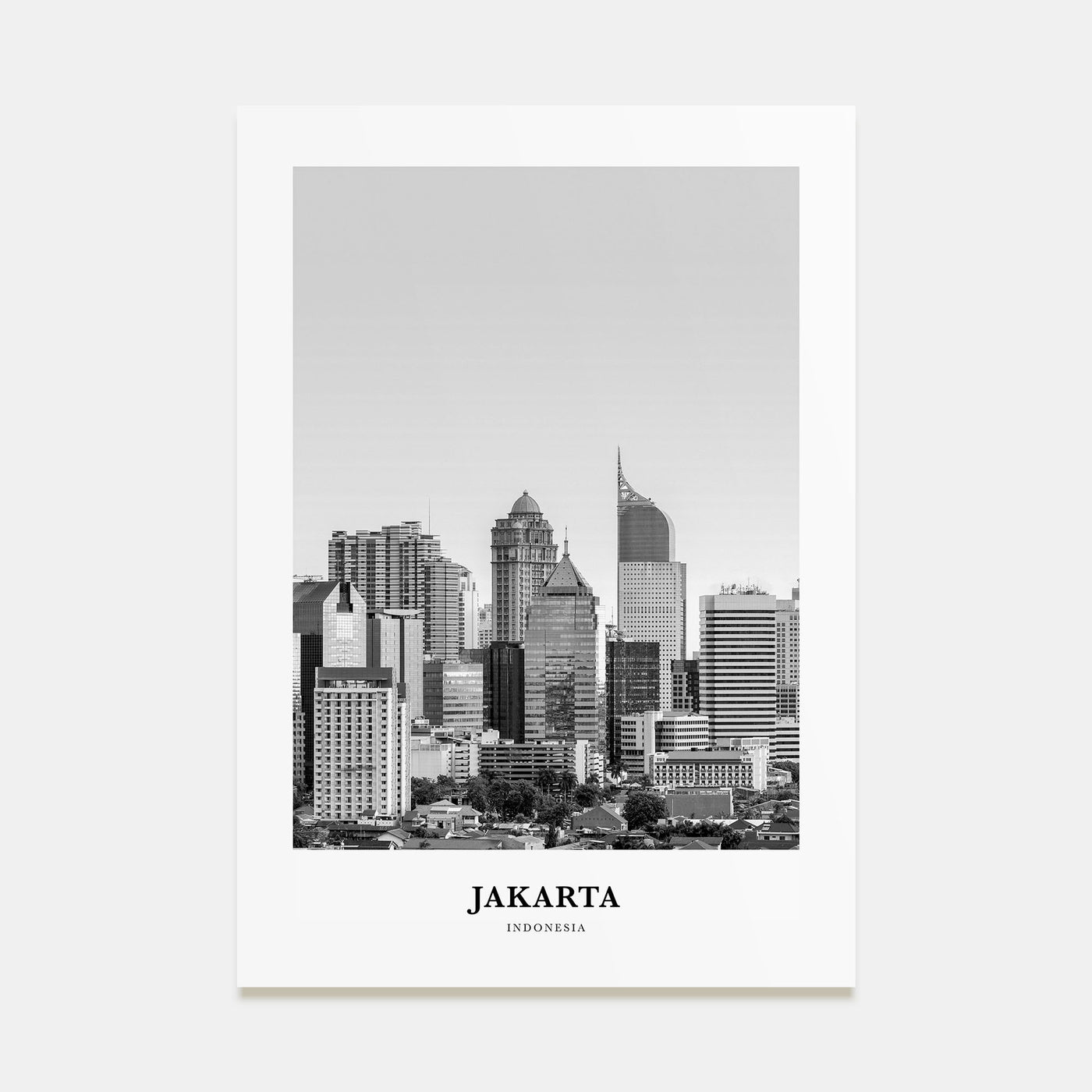 Jakarta Portrait B&W No 1 Poster