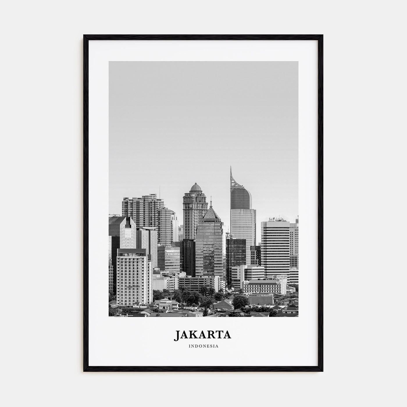 Jakarta Portrait B&W No 1 Poster