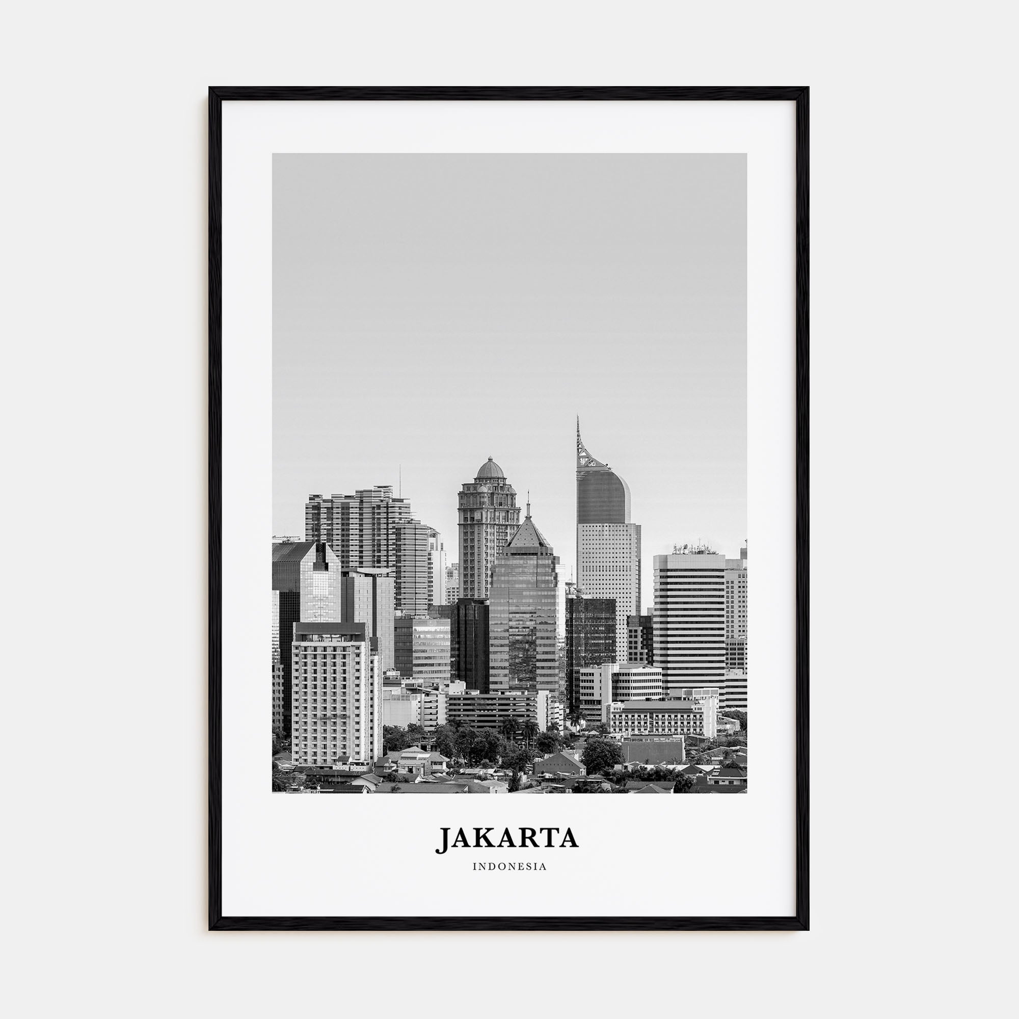 Jakarta Portrait B&W No 1 Poster