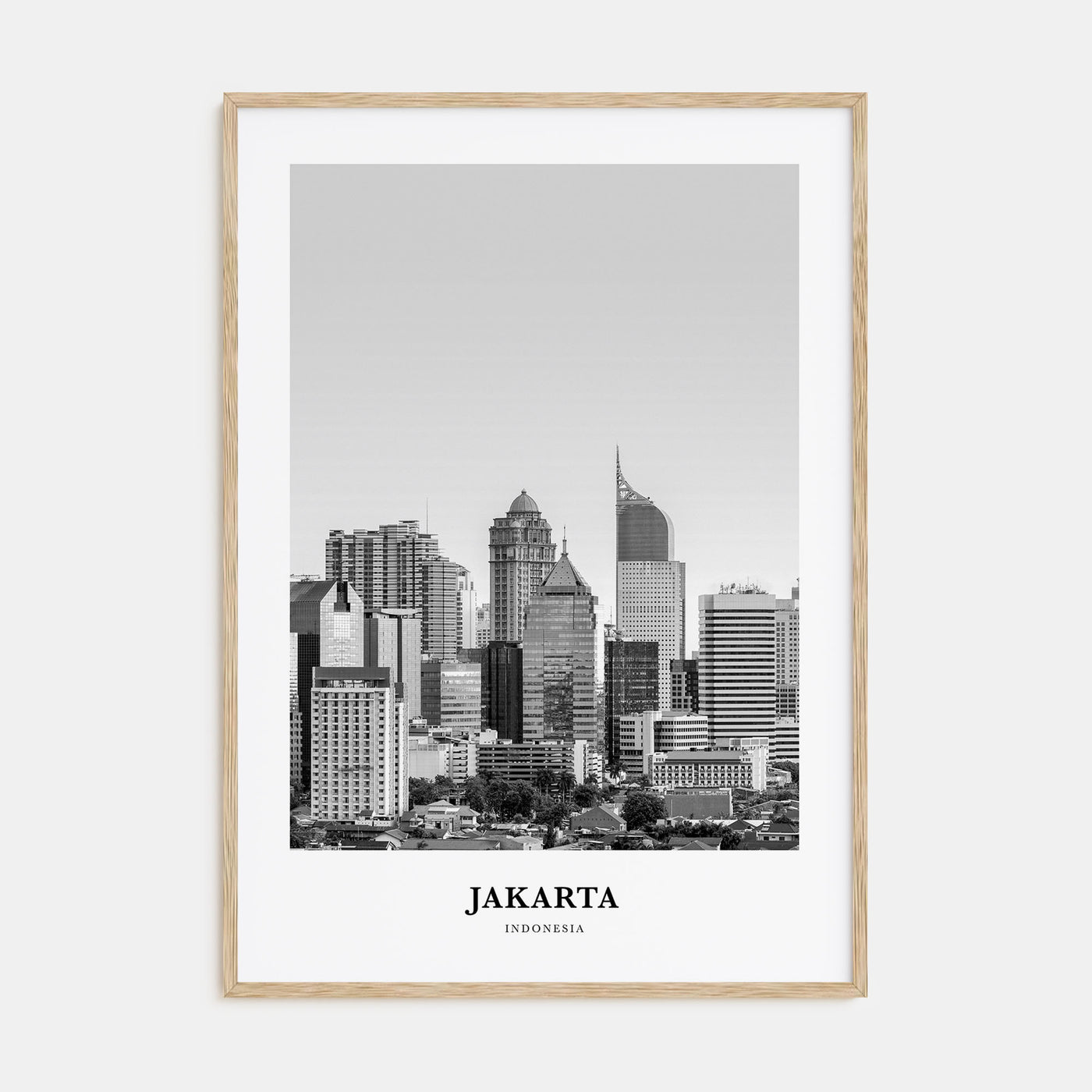 Jakarta Portrait B&W No 1 Poster