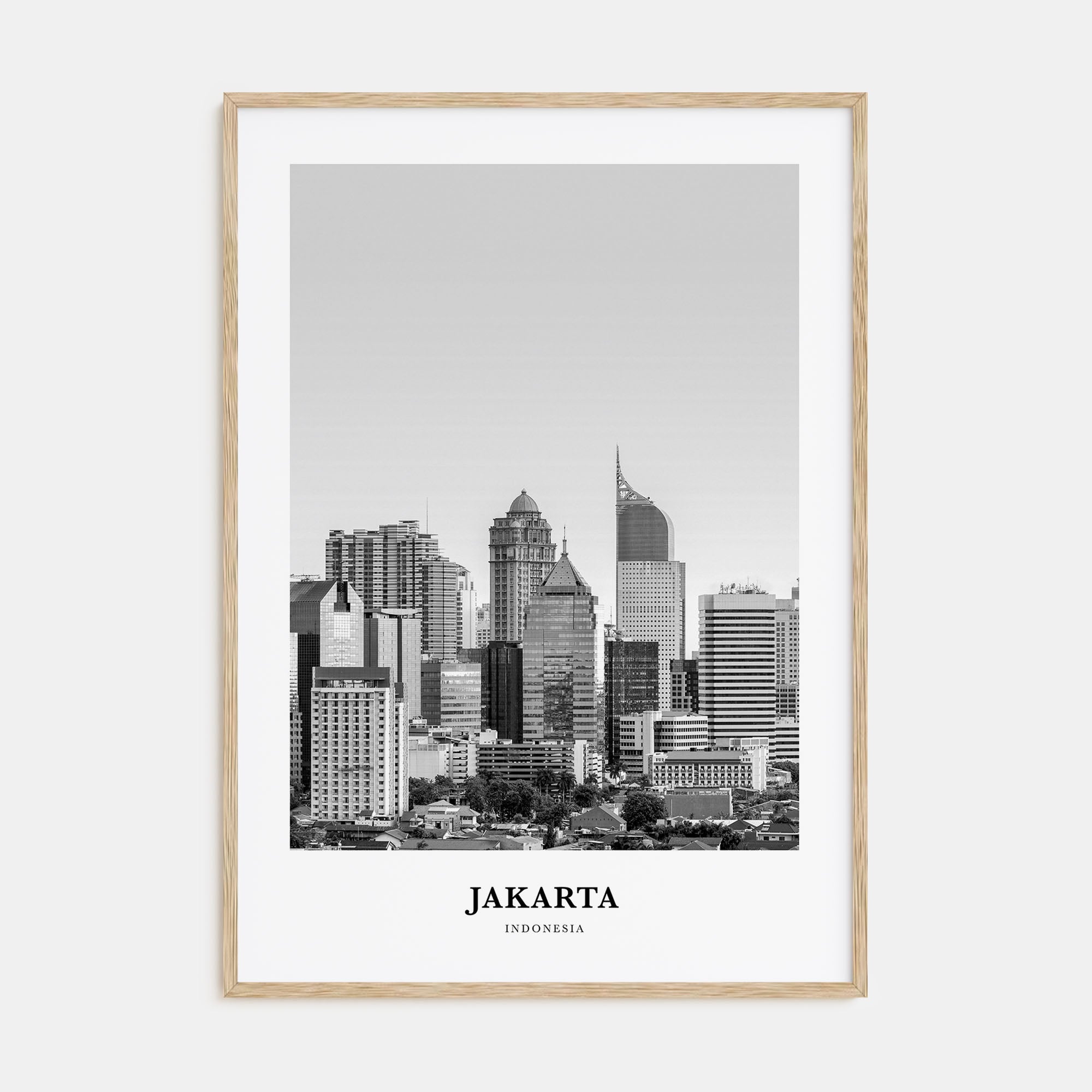 Jakarta Portrait B&W No 1 Poster