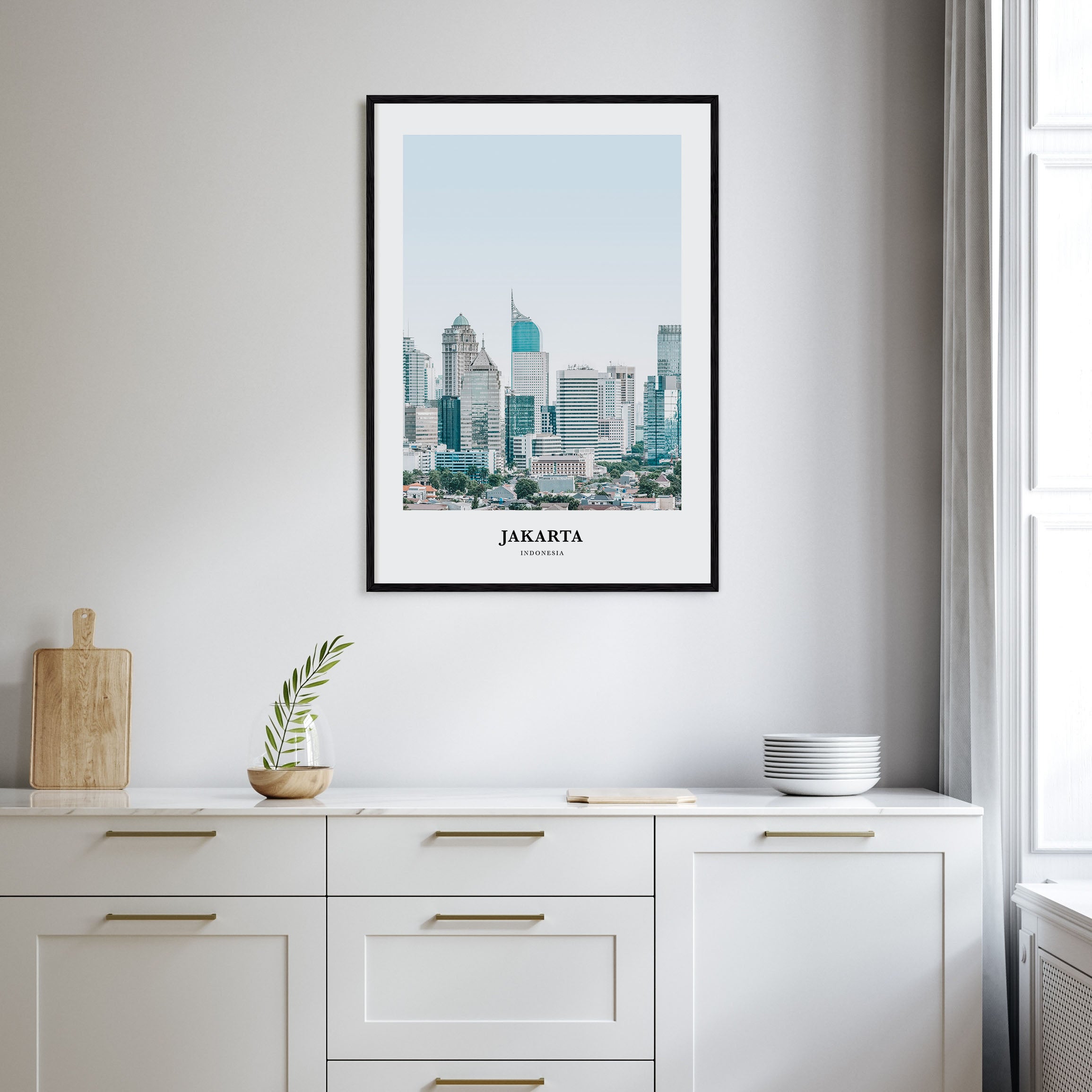 Jakarta Portrait Color Poster