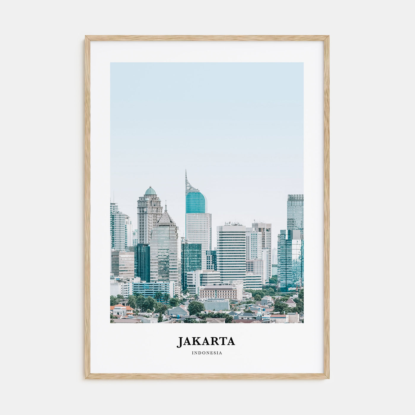 Jakarta Portrait Color Poster