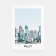 Jakarta Portrait Color Poster