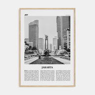 Jakarta Travel B&W No 1 Poster