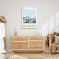 Jakarta Travel Color Poster