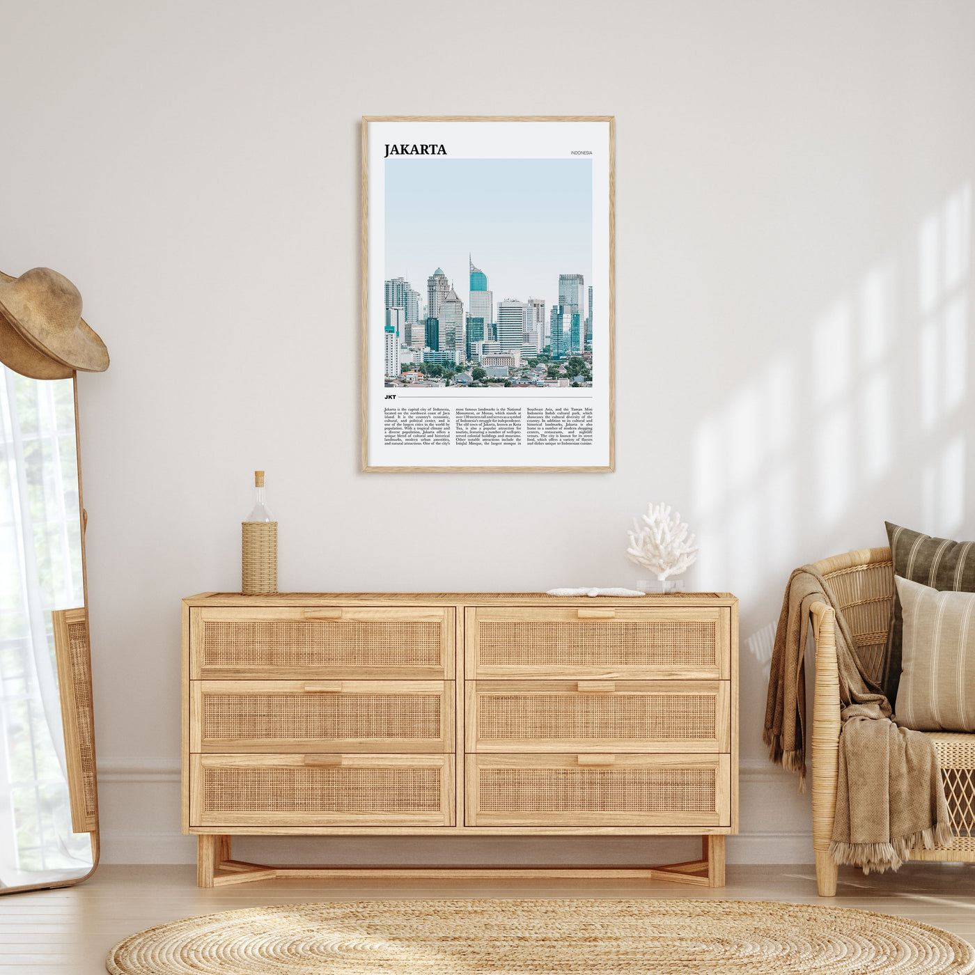 Jakarta Travel Color Poster