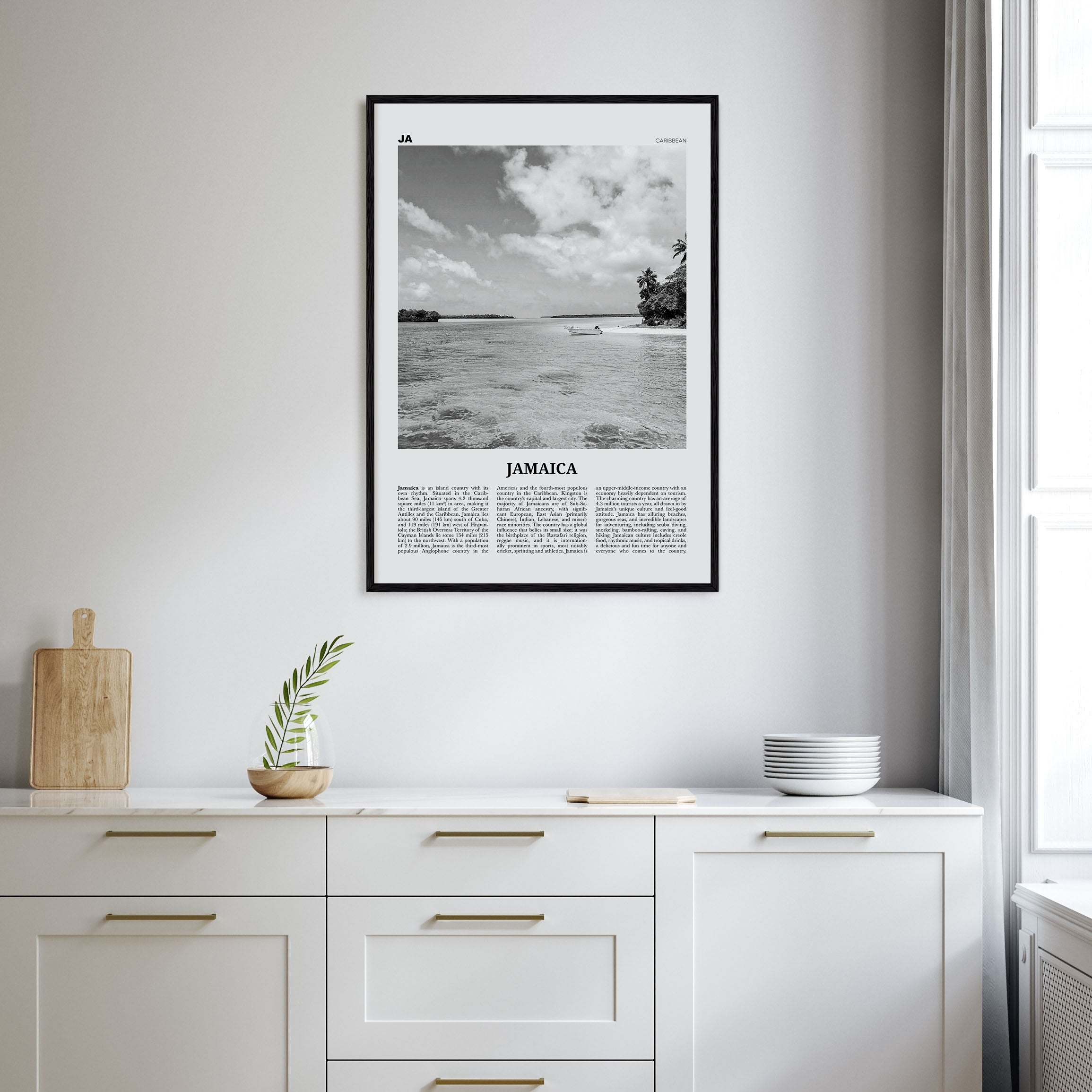 Jamaica Travel B&W No 1 Poster
