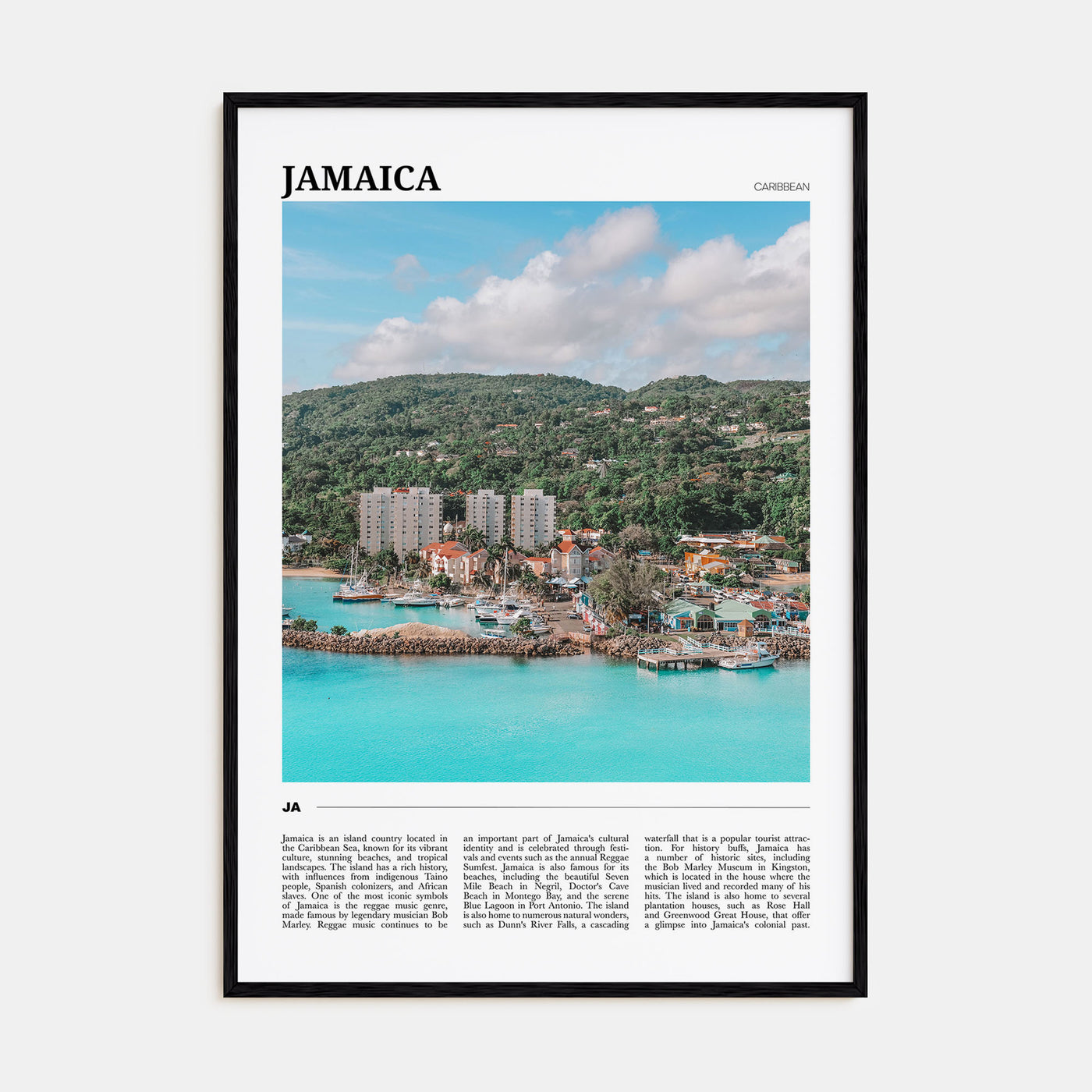 Jamaica Travel Color No 2 Poster