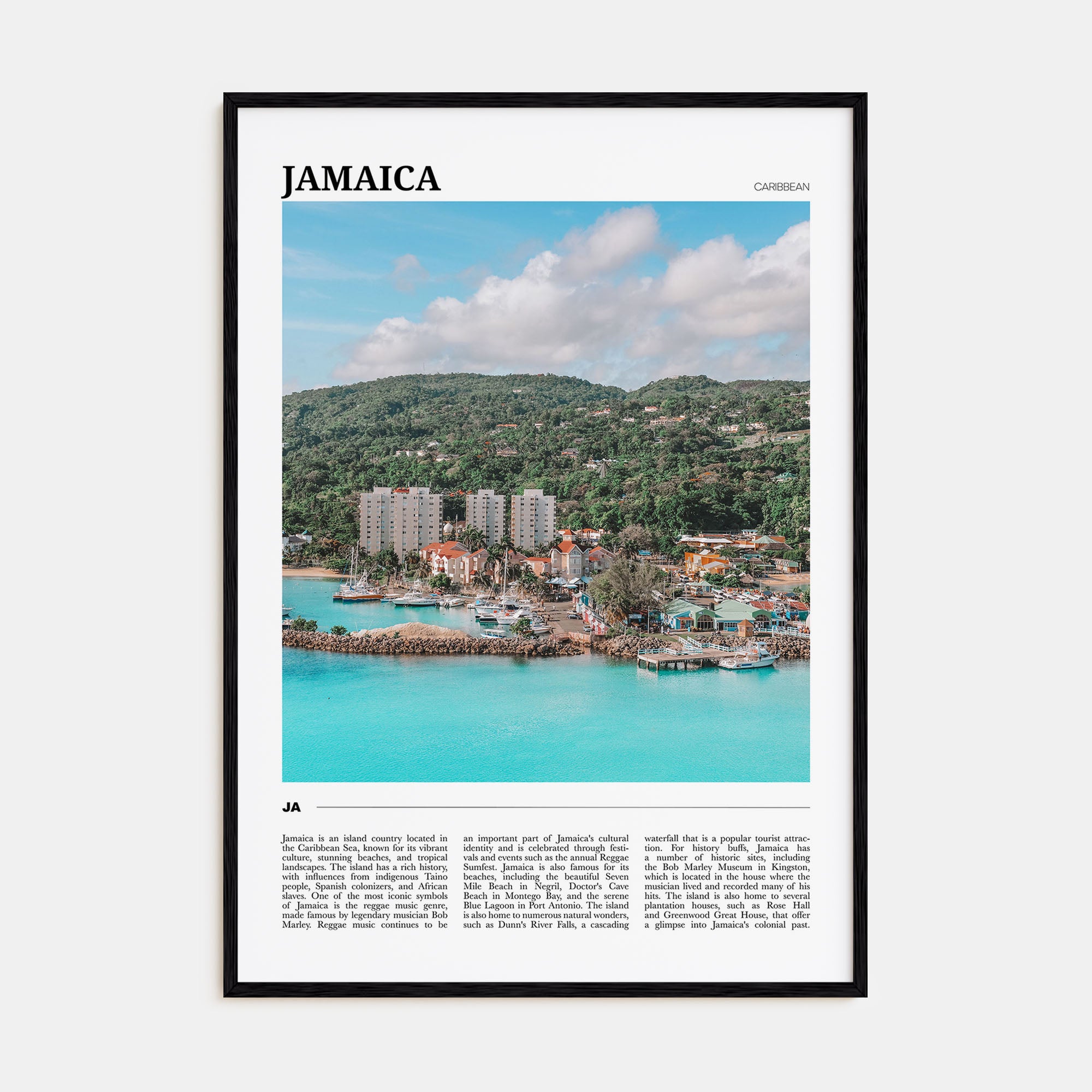 Jamaica Travel Color No 2 Poster