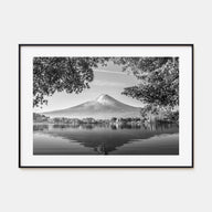 Japan Landscape B&W Poster