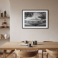 Japan Landscape B&W Poster